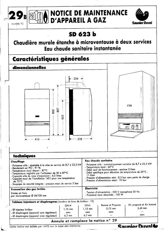 Notice SAUNIER DUVAL ISOTWIN chaudière Trouver une solution à un — free download